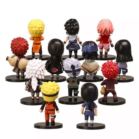 12PCS/SET Naruto Shippuden Figures (Hinata, Sasuke, Itachi, Kakashi, and more) - Picture 3 of 6